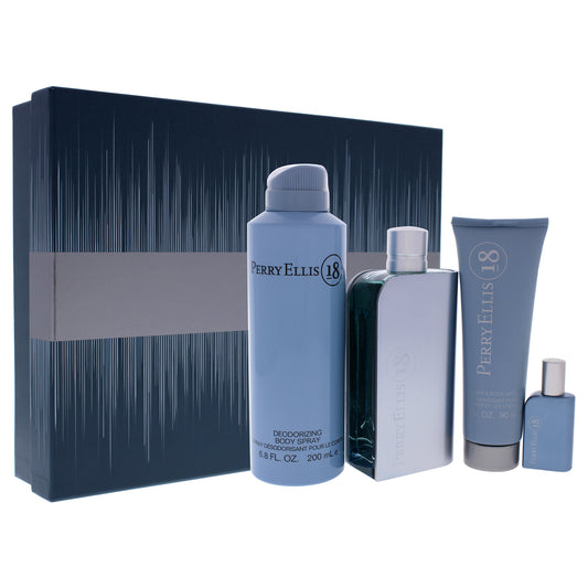 PERRY ELLIS 18  4PCS SET 100 ML