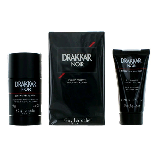 DRAKKAR NOIR  3PCS SET 100 ML