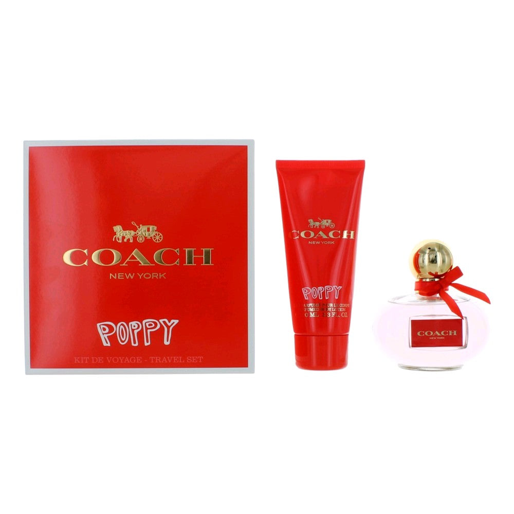 COACH POPPY EDP  2PCS SET 100 ML