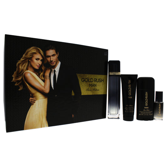 PARIS HILTON GOLD RUSH  4PCS SET 100 ML